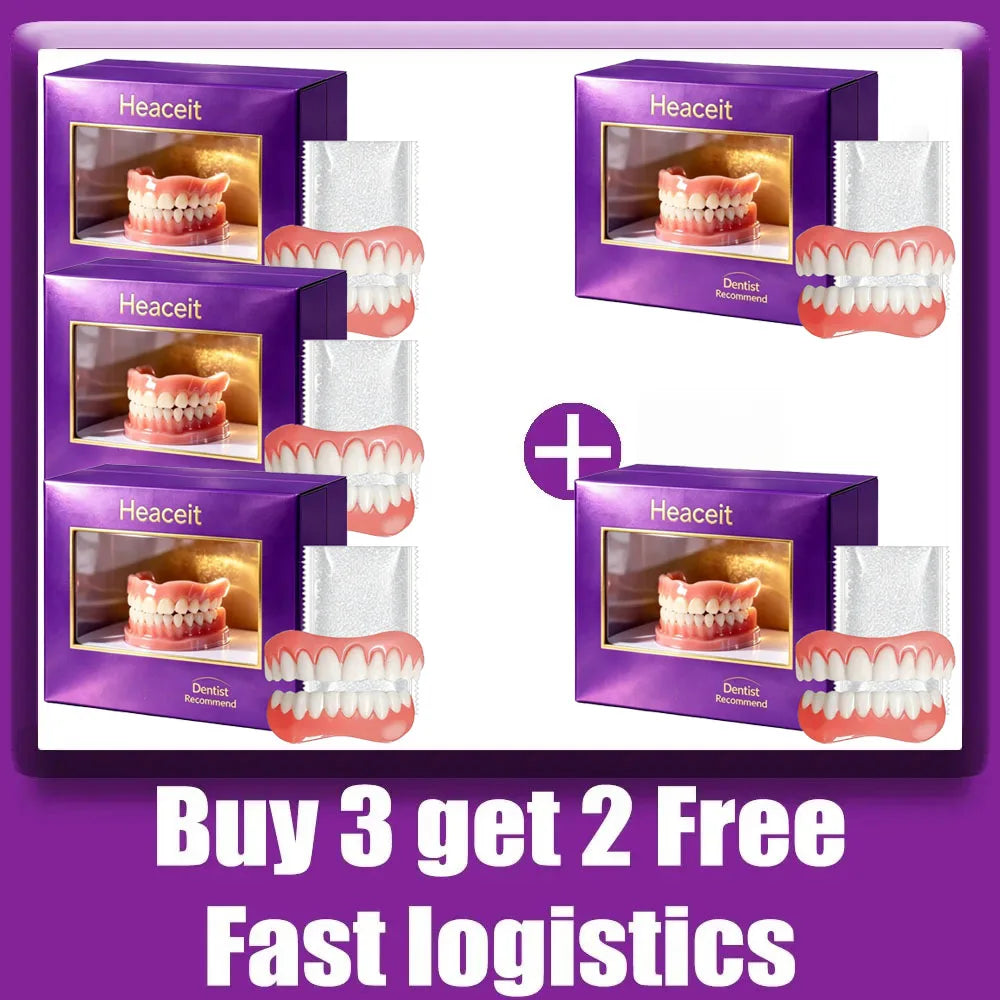 Adjustable Silicone Cosmetic Dentures for a Natural Lifelike Smile