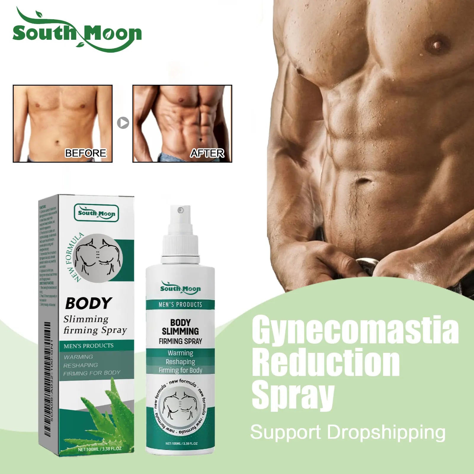 Chest Firming and Gynecomastia Reduction Spray for Men - 2
