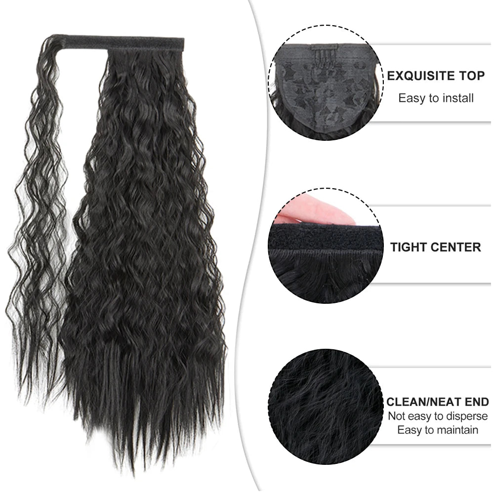 Curly Drawstring Ponytail Hair Extension for Instant Volume and Length