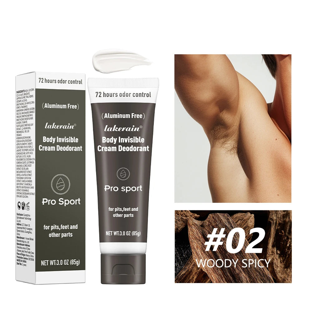 All-Day Invisible Body Deodorant Cream for Full Body Odor Protection - 20