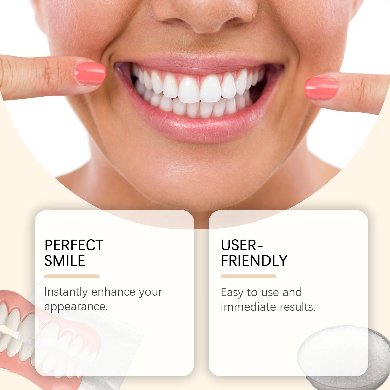 Flexible Silicone Cosmetic Dentures for Missing Teeth and Smile Restoration - 3
