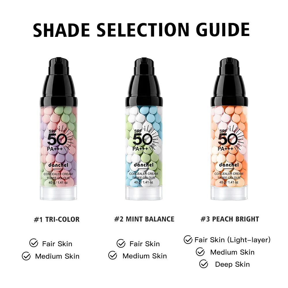 3-Color Correcting Concealer and Makeup Primer with SPF 50 - 8