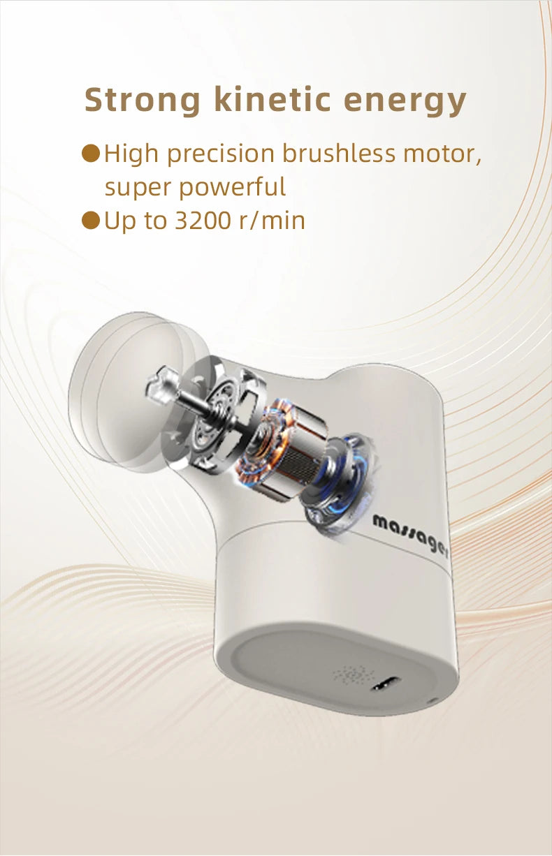 Portable Mini Percussion Massage Gun for Full Body Muscle Recovery
