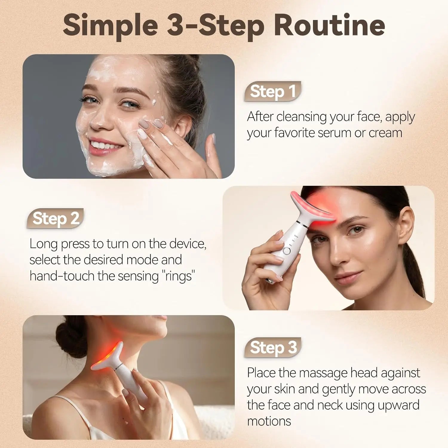 3-in-1 Facial Sculpting Massager for Skin Tightening and Jawline Lifting - 11