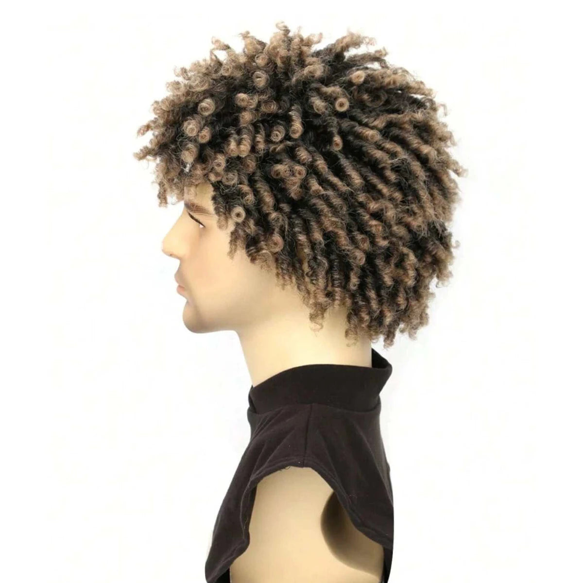 Short Braided Afro Dreadlock Wig for Men