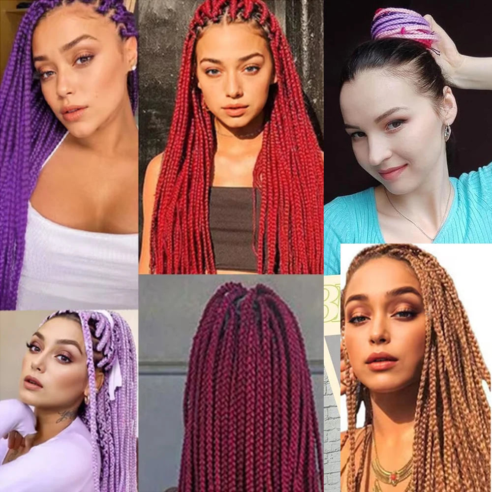 20 Inch Pre-Stretched Synthetic Braiding Hair Extensions - 7