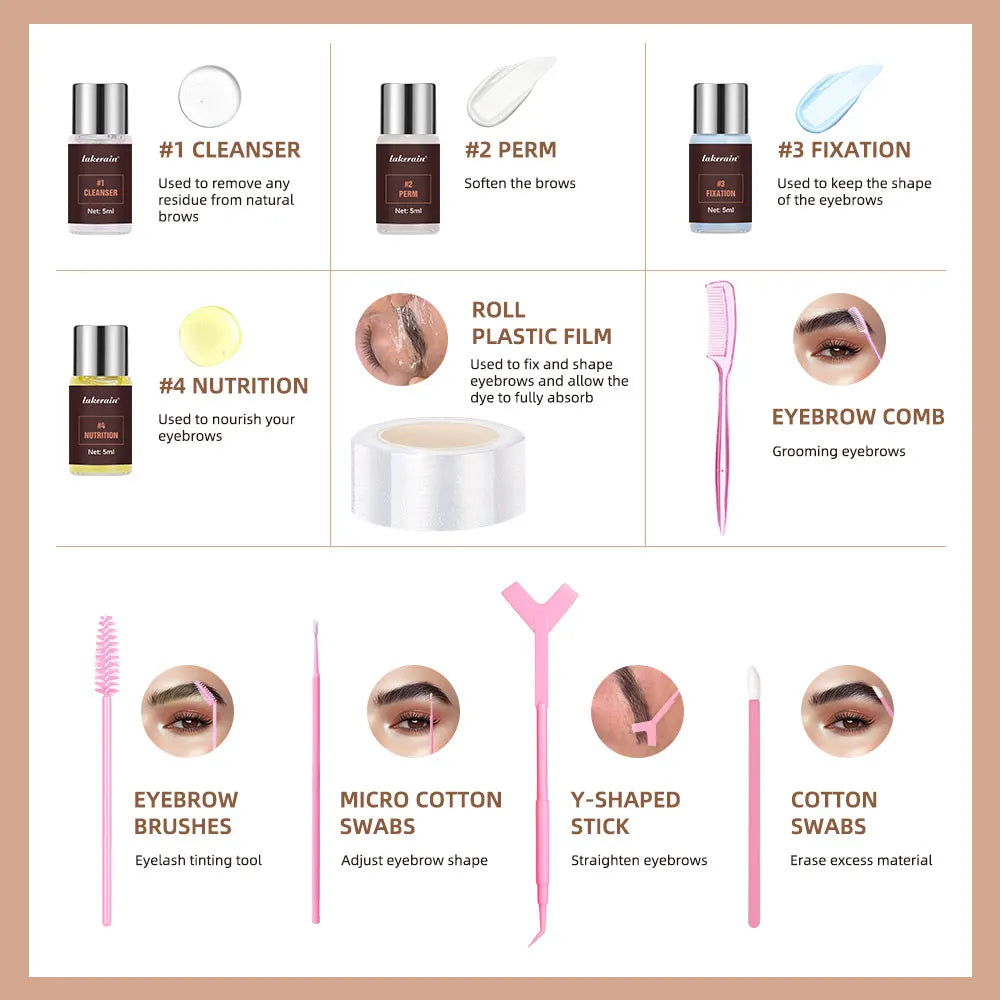 Professional Eyebrow Lamination Kit for Salon Quality Brow Lifting at Home