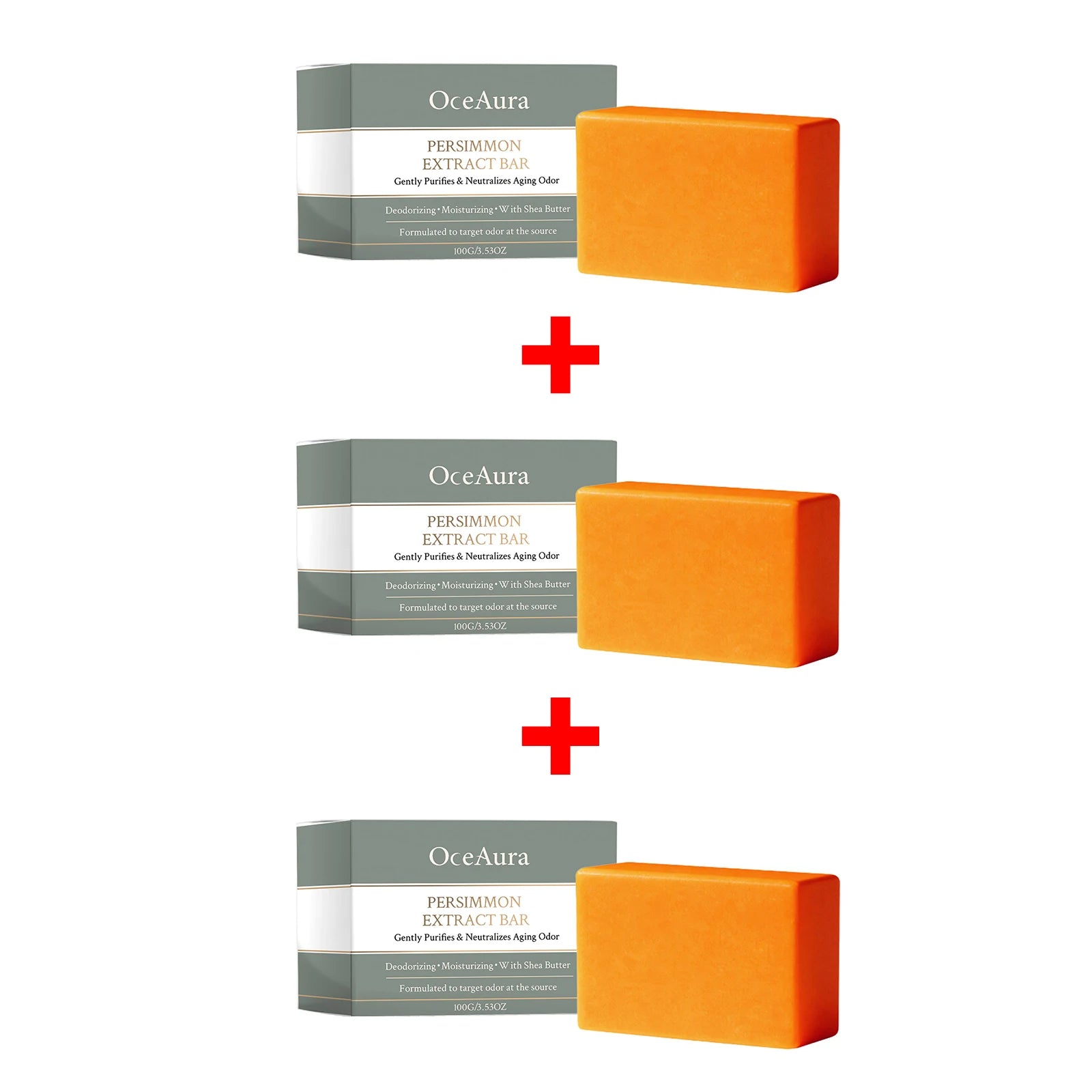 Persimmon Extract Deodorizing Body Soap for Aging Odor and Skin Care - 13
