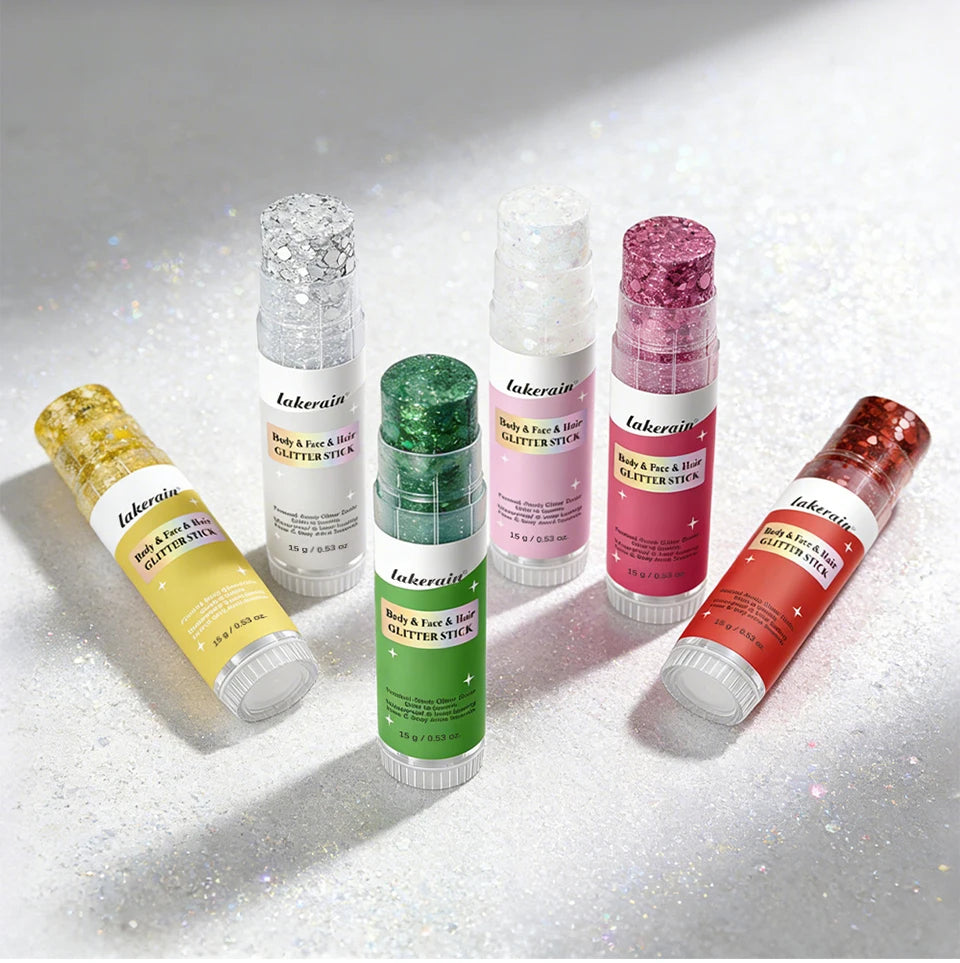 Shimmer Glitter Balm Stick for Face, Hair and Body Makeup - 19