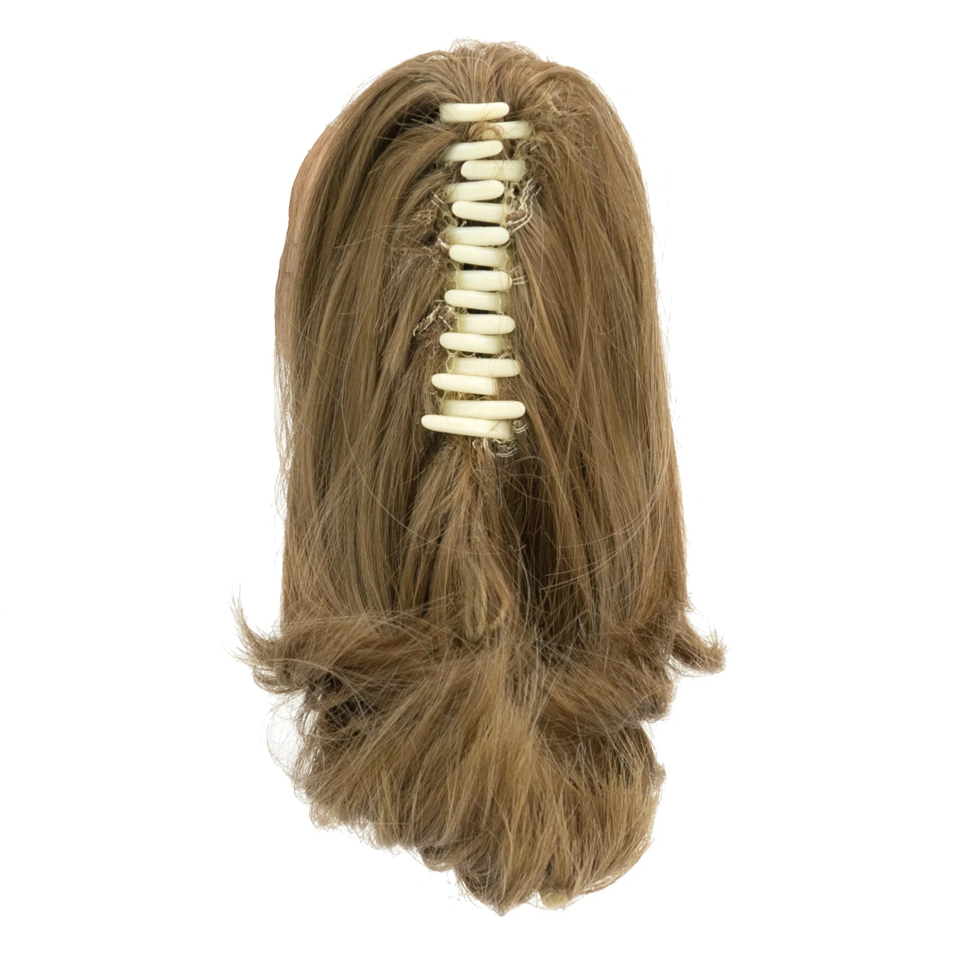 Short Straight Synthetic Claw Ponytail Hair Extension - 3