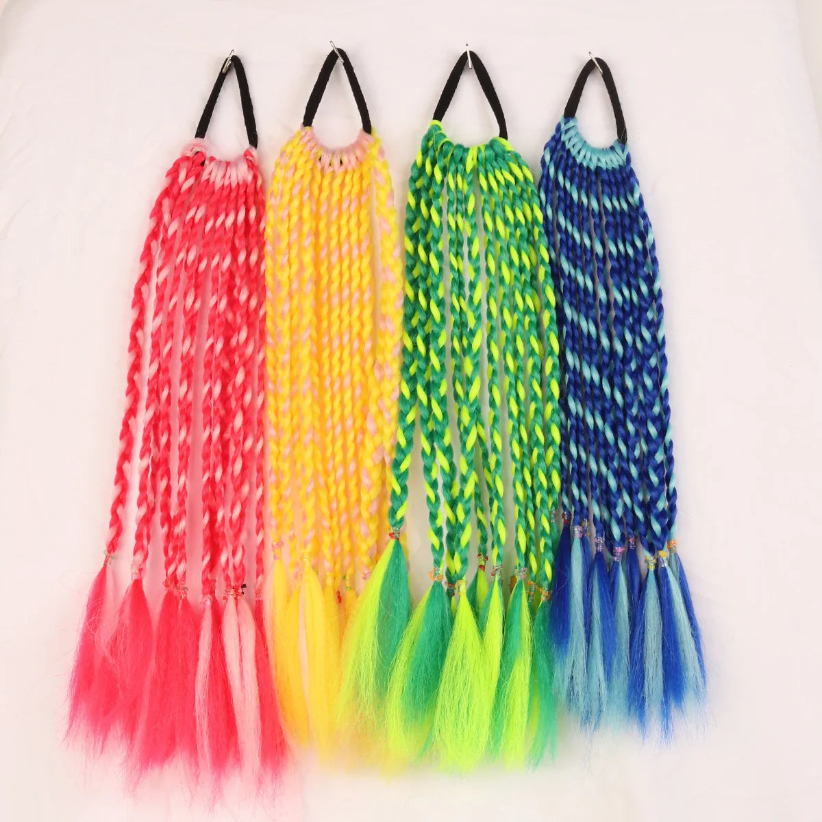 12-Inch Ombre Braided Ponytail Extension for Kids and Adults - 9