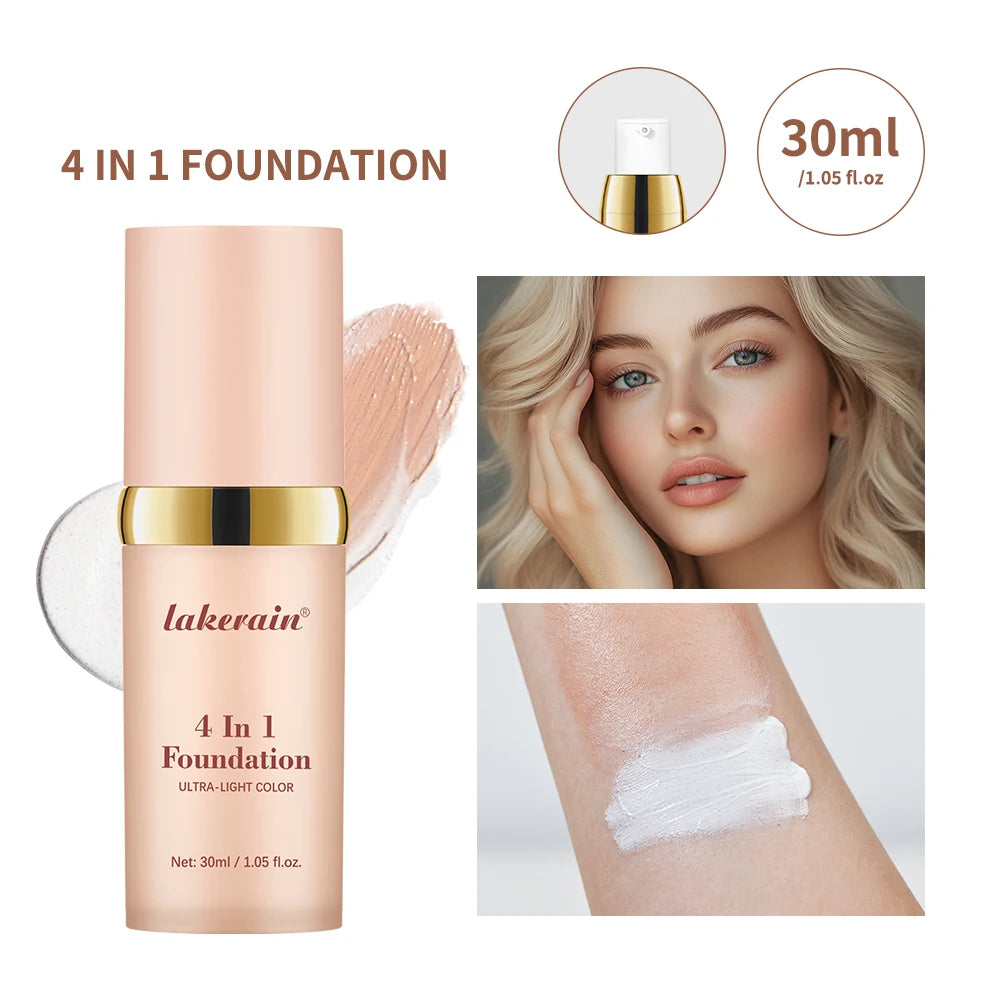 4-in-1 Color Changing Moisturizing Foundation with SPF 30+ - 19
