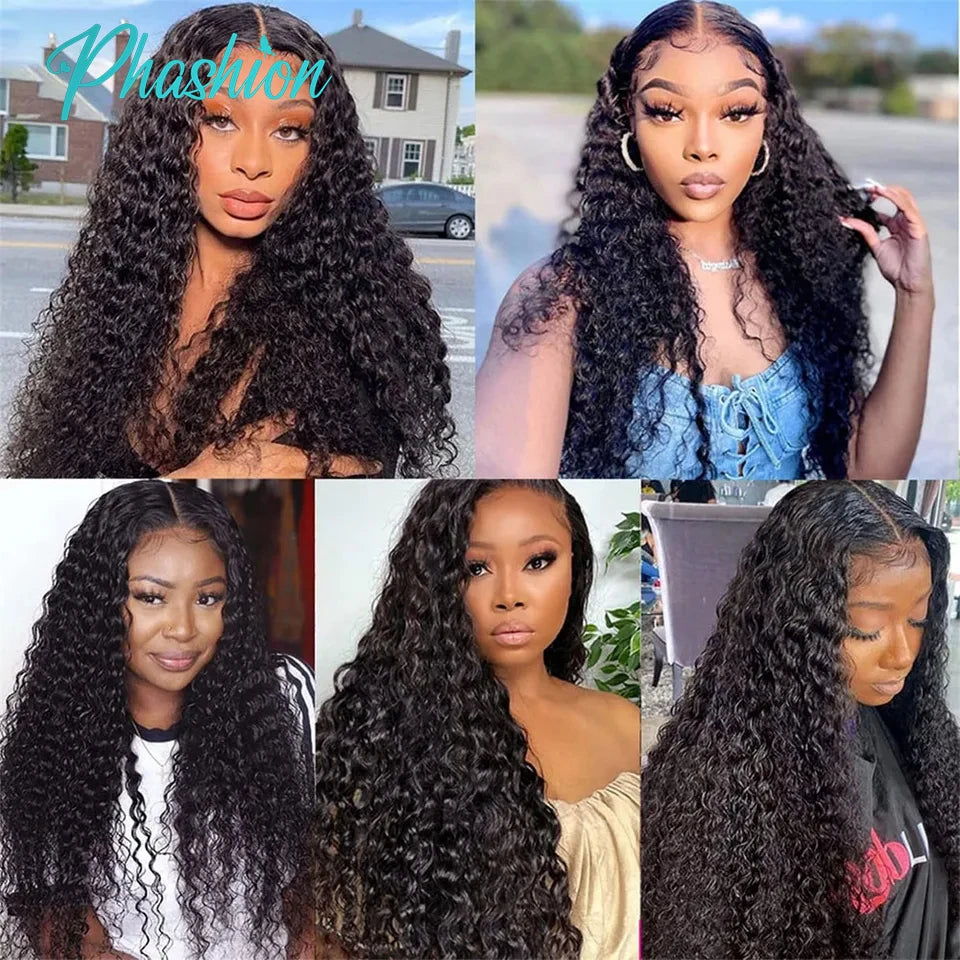Water Wave Brazilian Human Hair Lace Frontal and Closure - 6