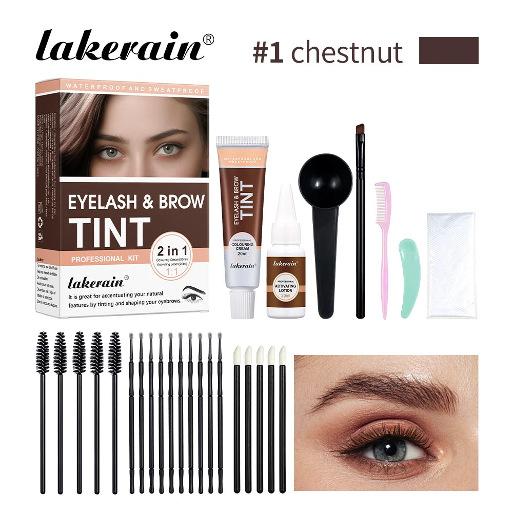 Professional Eyelash and Eyebrow Tinting Kit for Long Lasting Color
