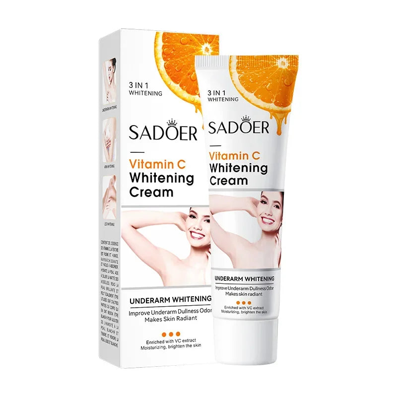 Vitamin C Brightening Cream for Dark Spots Underarms Elbows and Knees - 6