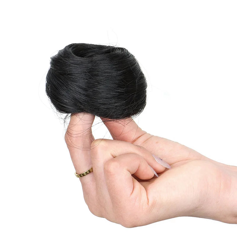 Messy Bun Hair Extension Scrunchie for Quick Natural Hairstyles
