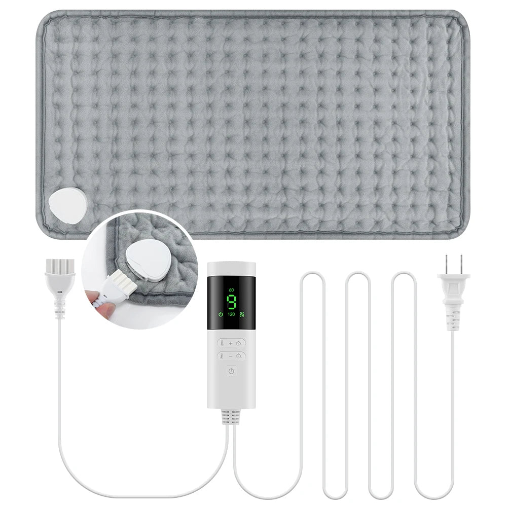 Electric Heating Pad for Back Neck and Shoulder Pain Relief - 16