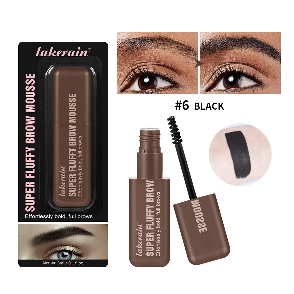 Waterproof Fluffy Brow Mousse for Natural and Volumized Eyebrows