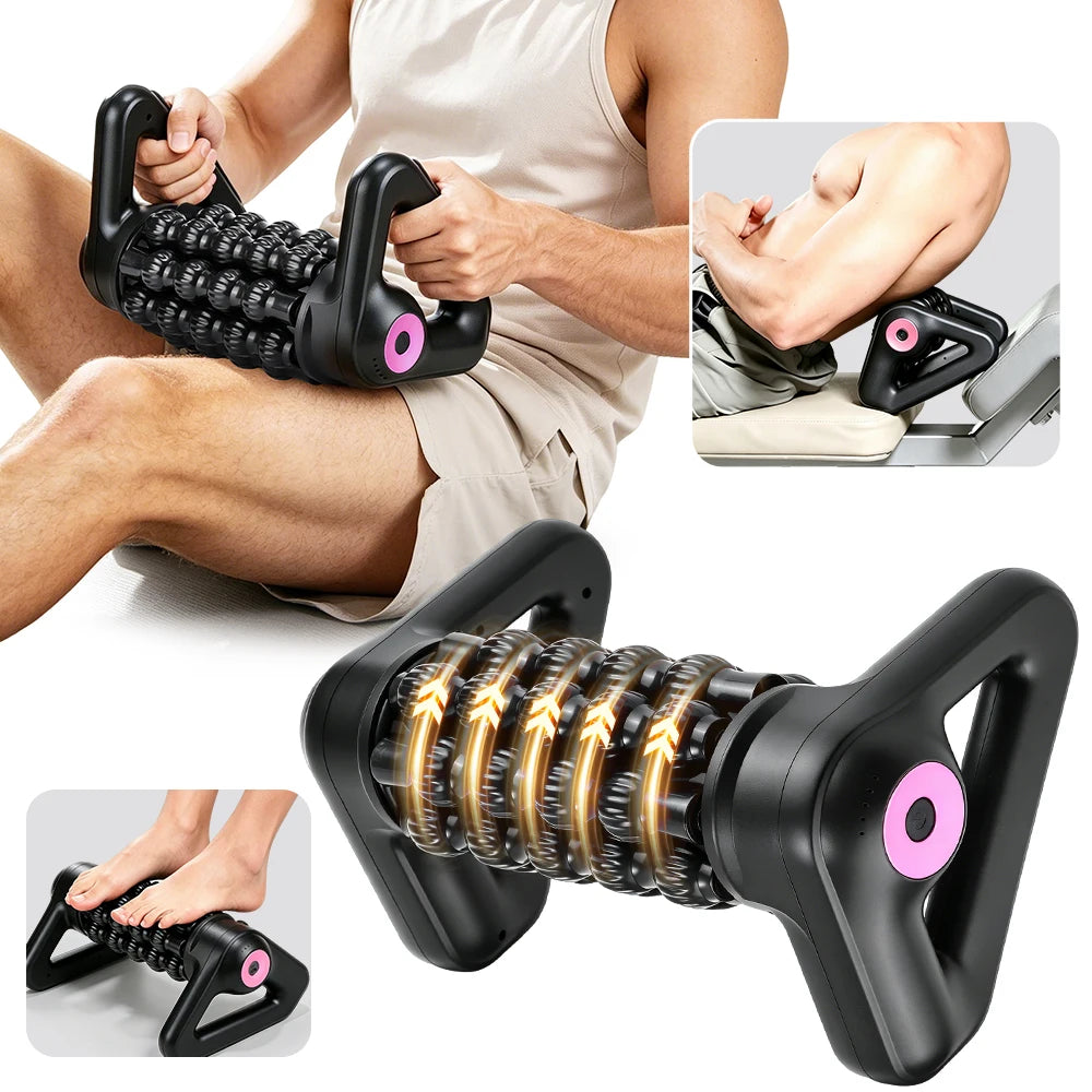 Electric Deep Tissue Muscle Roller Massager for Back and Leg Recovery - 1