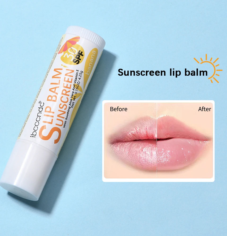 Sunscreen Lip Balm with SPF 30 for Daily UV Protection and Hydration