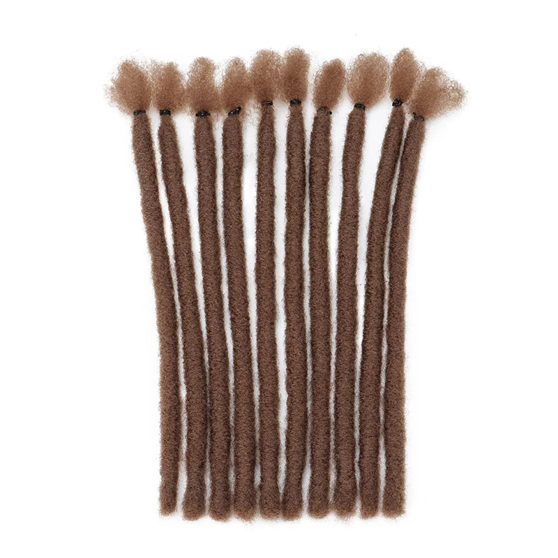 8-Inch Handmade Synthetic Dreadlock Extensions for Men and Women
