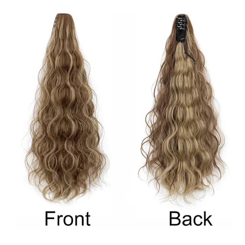 20-Inch Long Curly Claw Clip Ponytail Hair Extension - 5
