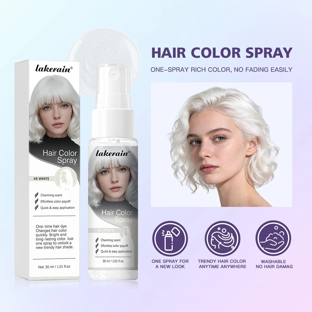 Temporary Washable Hair Color Spray for Instant Vibrant Styling