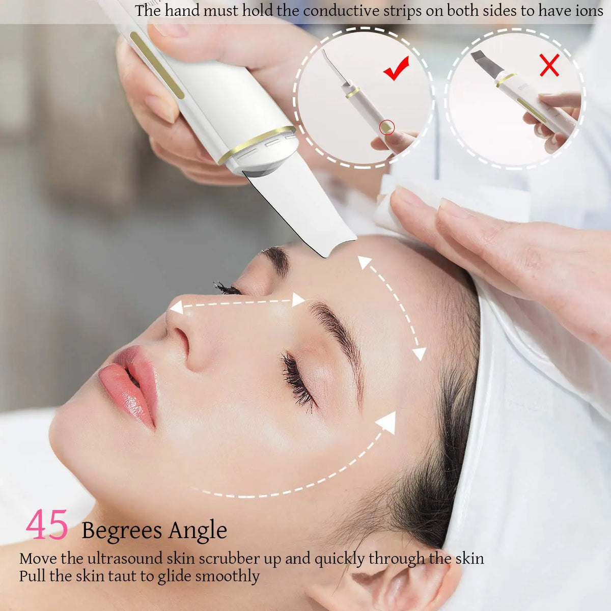 Ultrasonic Skin Scrubber Face Spatula for Deep Cleansing and Pore Care