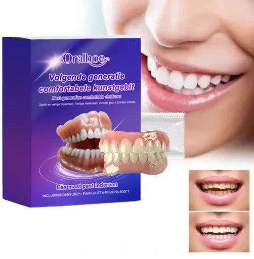 Flexible Silicone Dentures for Natural Looking Smile and Comfort Fit - 3