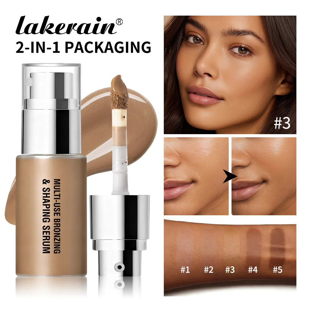 Hydrating Bronzing and Shaping Serum for Natural Face Contouring - 1
