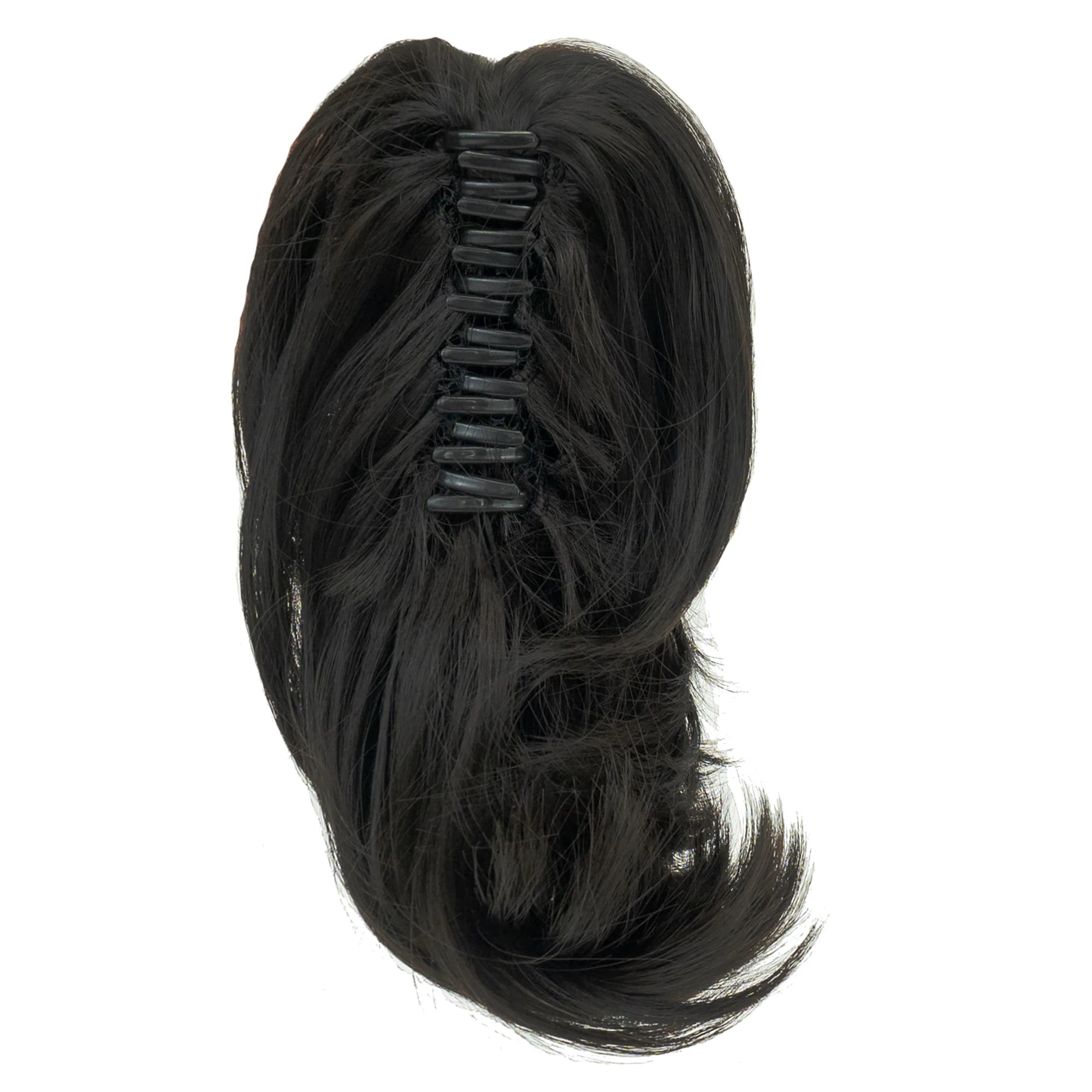 Short Straight Synthetic Claw Ponytail Hair Extension - 5