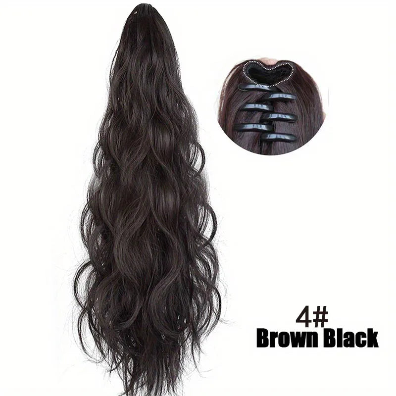 20-Inch Long Curly Claw Clip Ponytail Hair Extension - 9