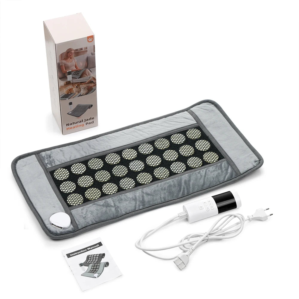 Electric Jade Stone Heating Pad for Pain Relief and Muscle Relaxation