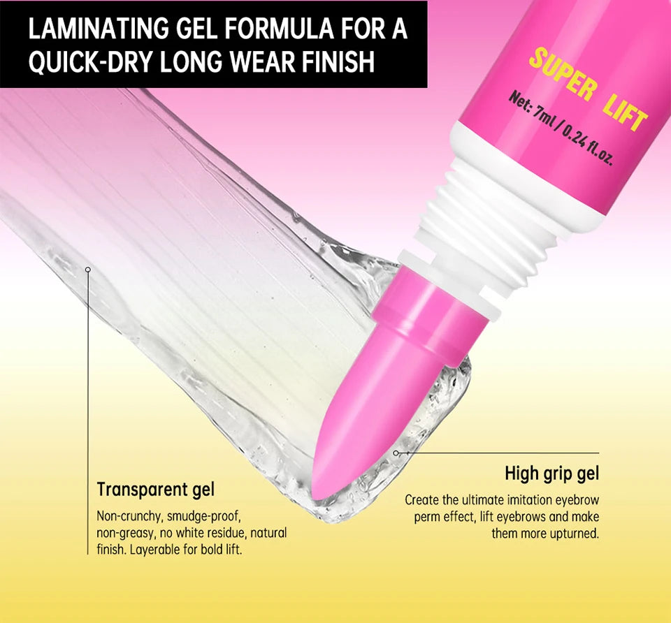 Long-Lasting Brow Lamination Gel for Defined Lifted Eyebrows - 15
