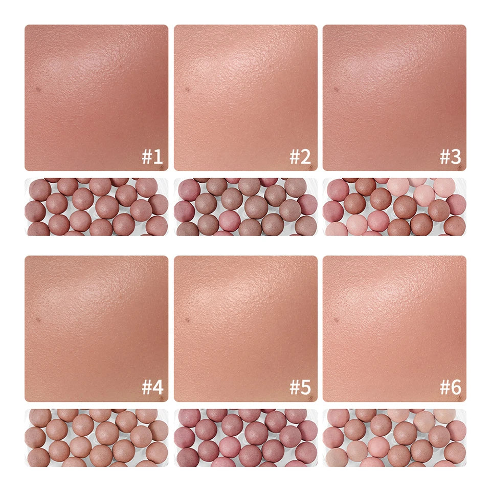 Spherical Powder Bead Blush for Natural Glowing Makeup Finish - 8