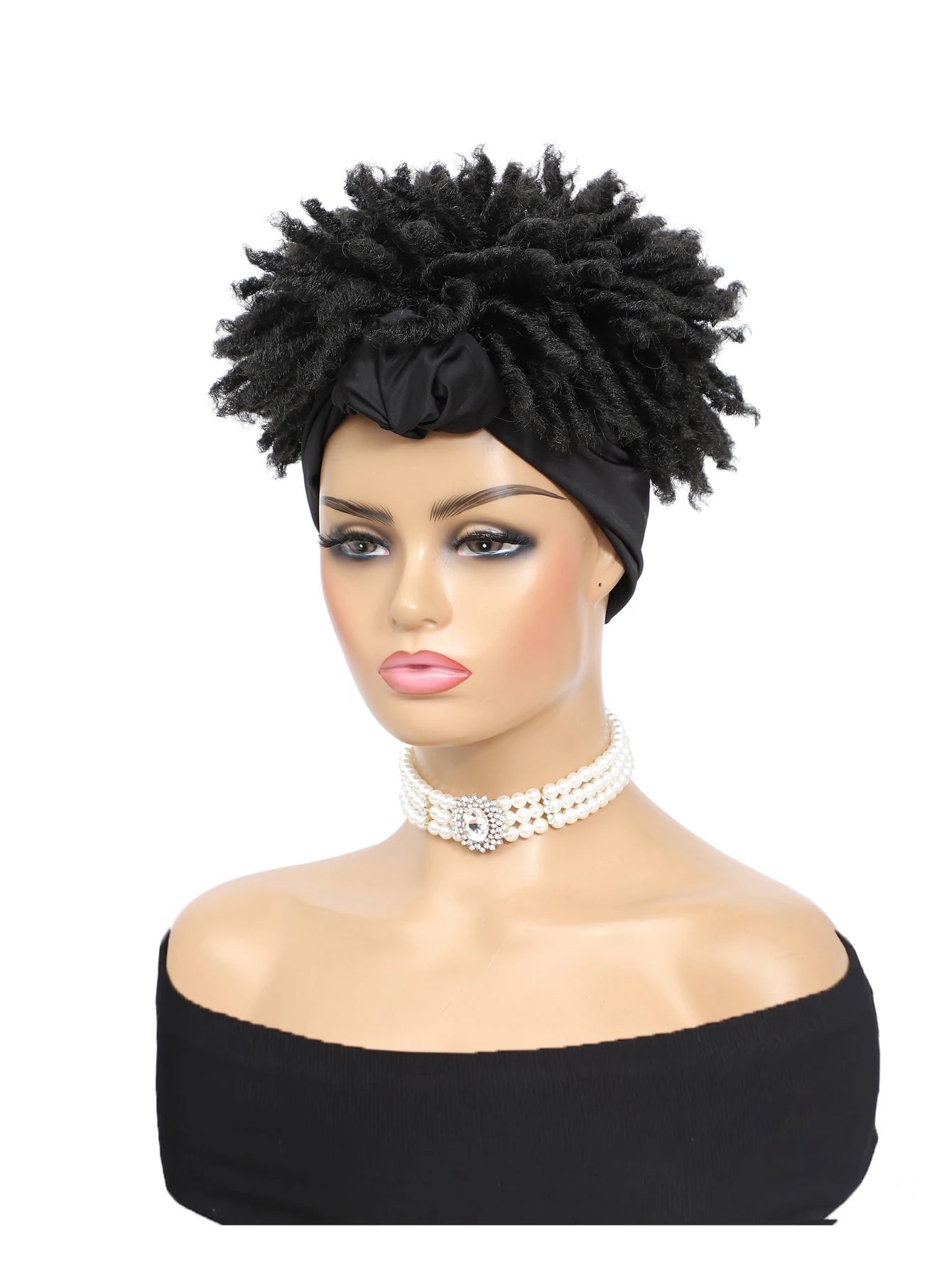 Short Curly Braid Headband Wig for Easy Daily Styling - 3