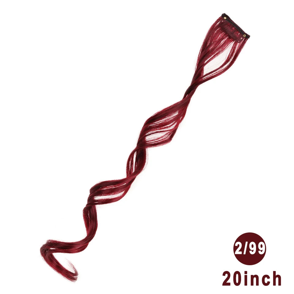 22 Inch Wavy Clip-In Hair Extensions for Daily Style and Parties - 26