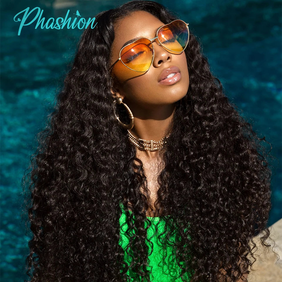 Water Wave Lace Frontal and Closure for Natural Hair Styles - 14