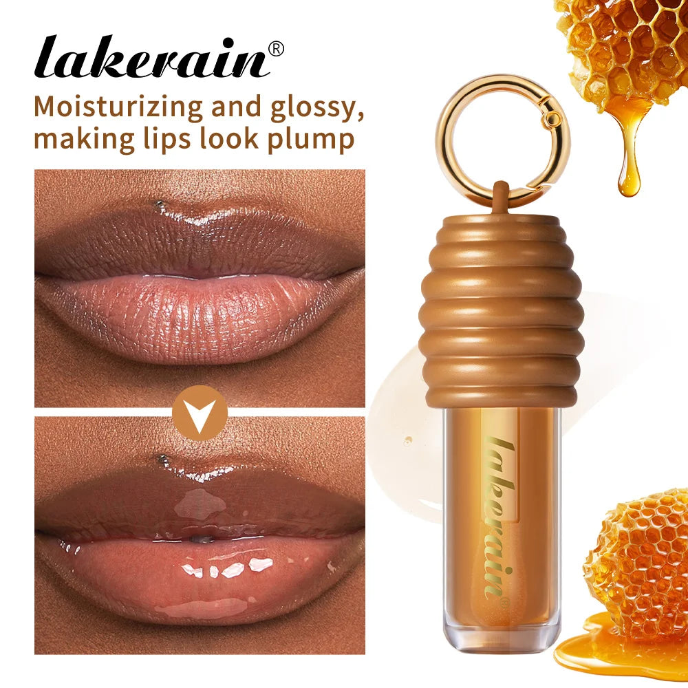 Honey and Chocolate Moisturizing Lip Gloss Set for Hydrated Lips