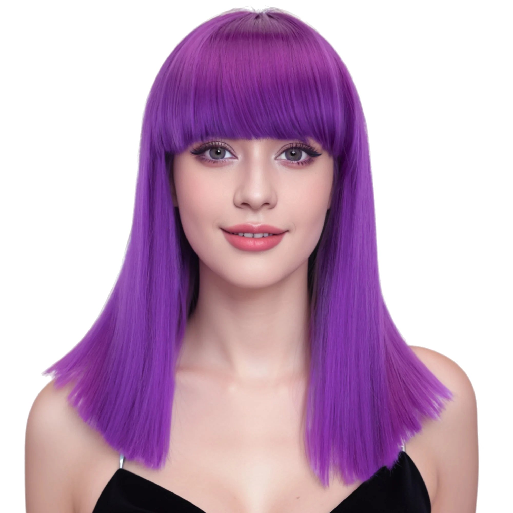 Short Straight Heat Resistant Synthetic Cosplay Wig - 3