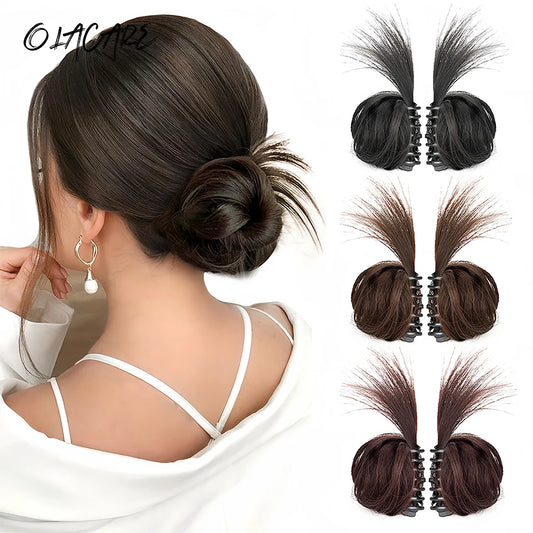 Messy Bun Hair Extension Clip-In Scrunchie