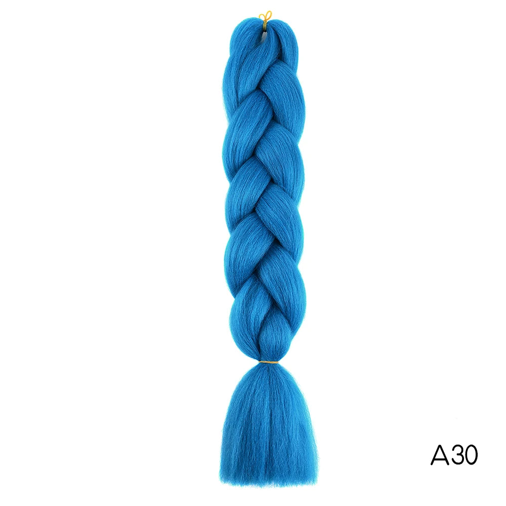 24-Inch Long Synthetic Jumbo Braiding Hair Extensions - 27
