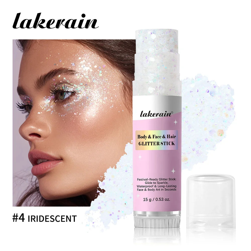 Shimmer Glitter Balm Stick for Face, Hair and Body Makeup - 21