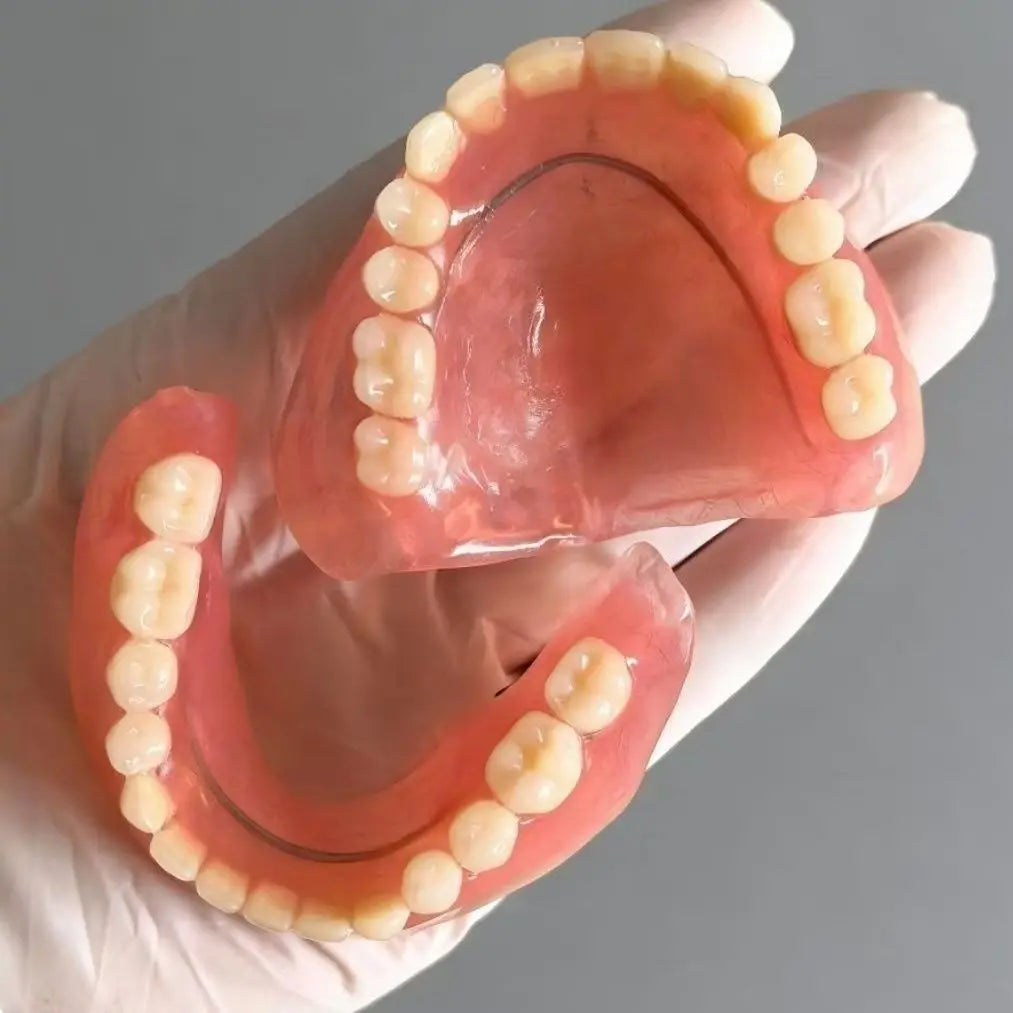 Comfortable Silicone Full Mouth False Teeth Smile Set for Daily Use - 2