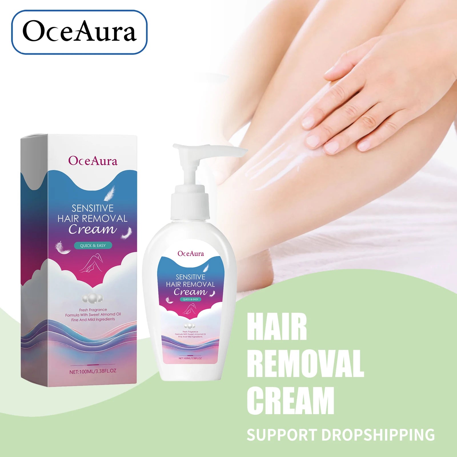 Painless Hair Removal Cream for Smooth Skin and Body Grooming - 1
