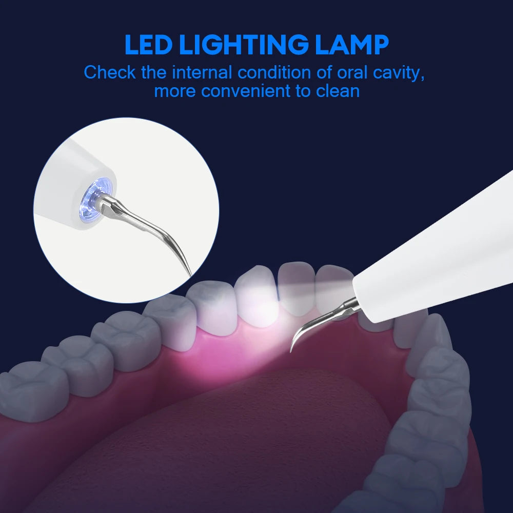Ultrasonic Electric Teeth Tartar and Plaque Remover for Home Dental Care - 6