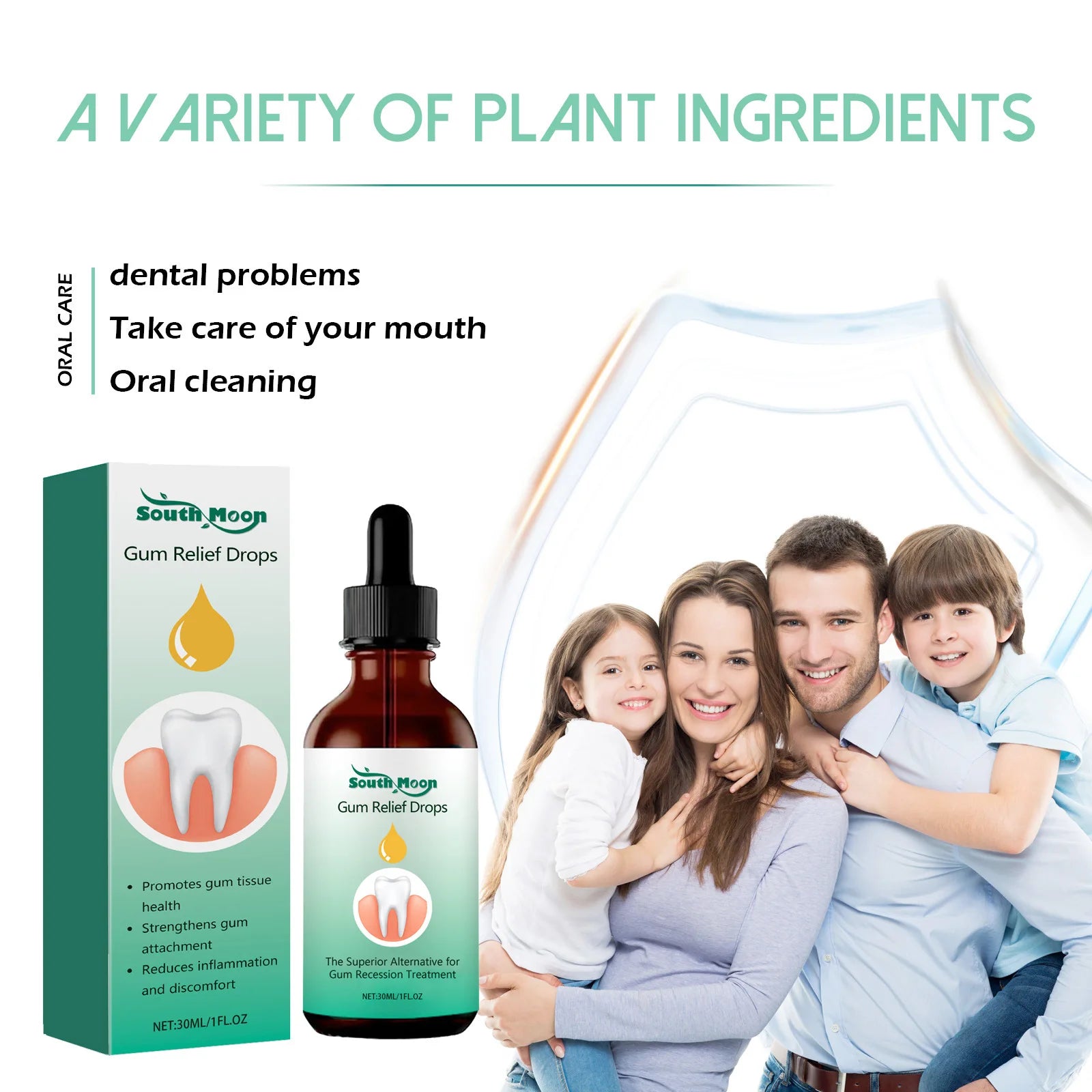 Natural Herbal Toothache and Gum Relief Drops for Oral Health Care - 4