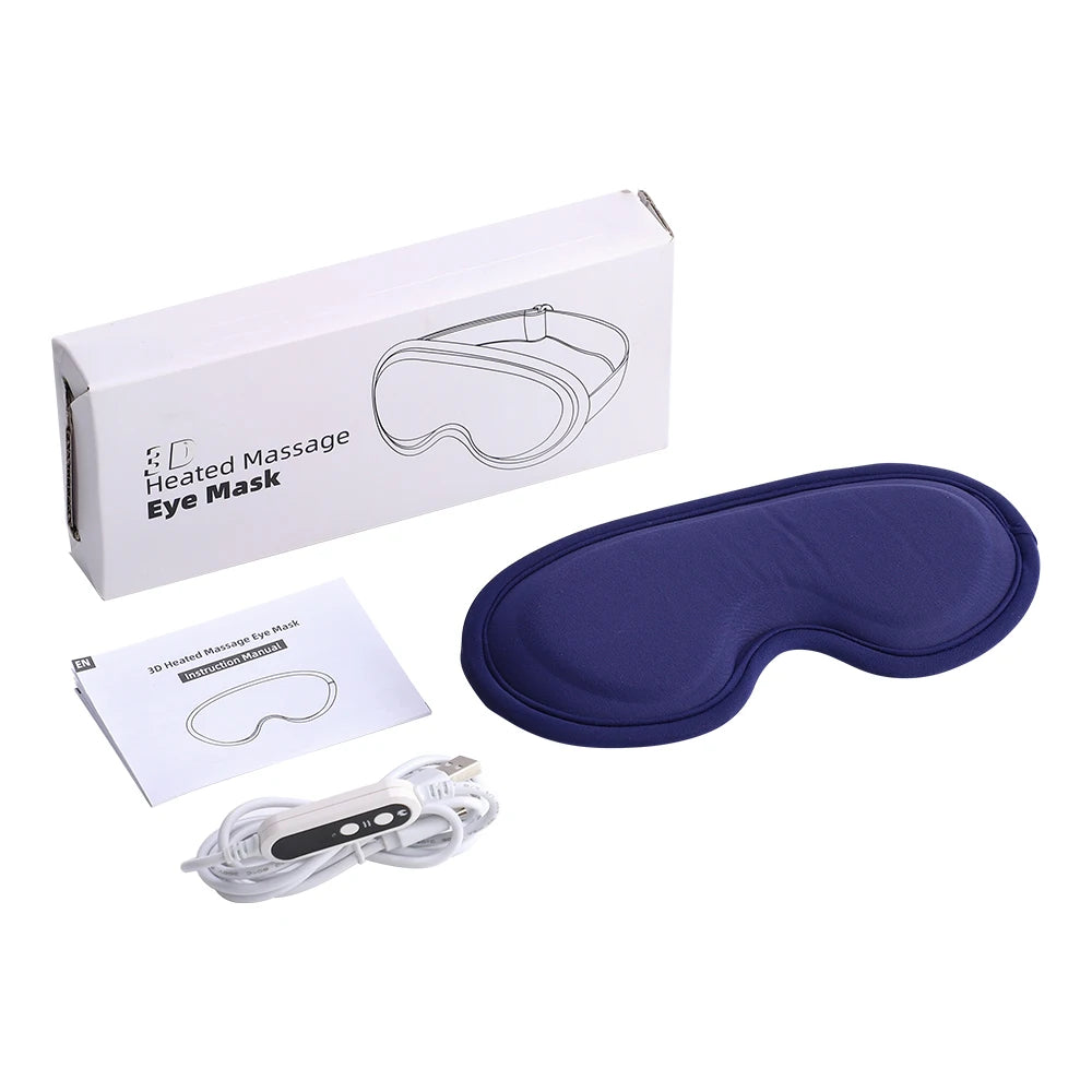 Heated 3D Eye Mask for Dry Eyes Relief and Stress Reduction
