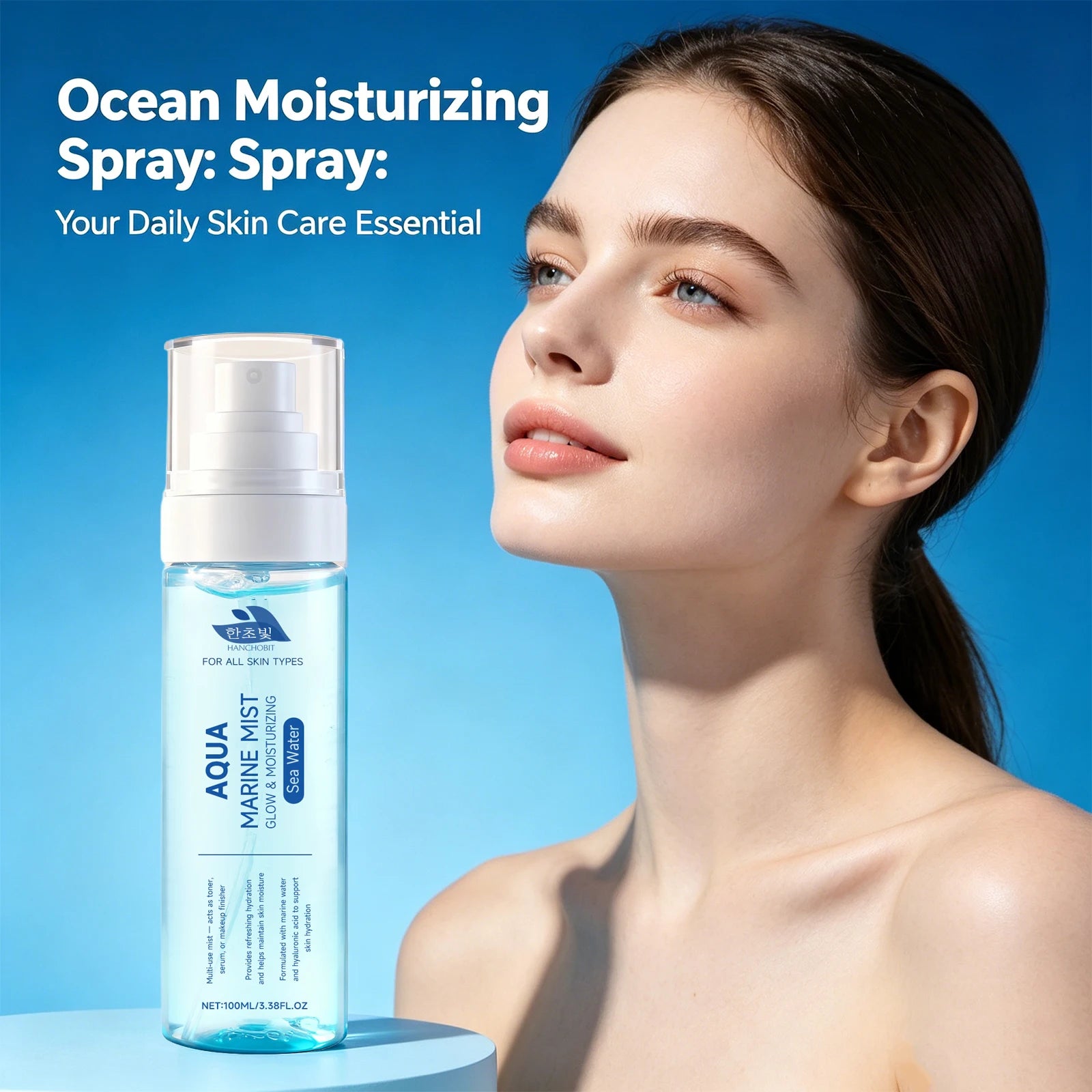 Sea Water and Hyaluronic Acid Hydrating Facial Mist for Glowing Skin - 6