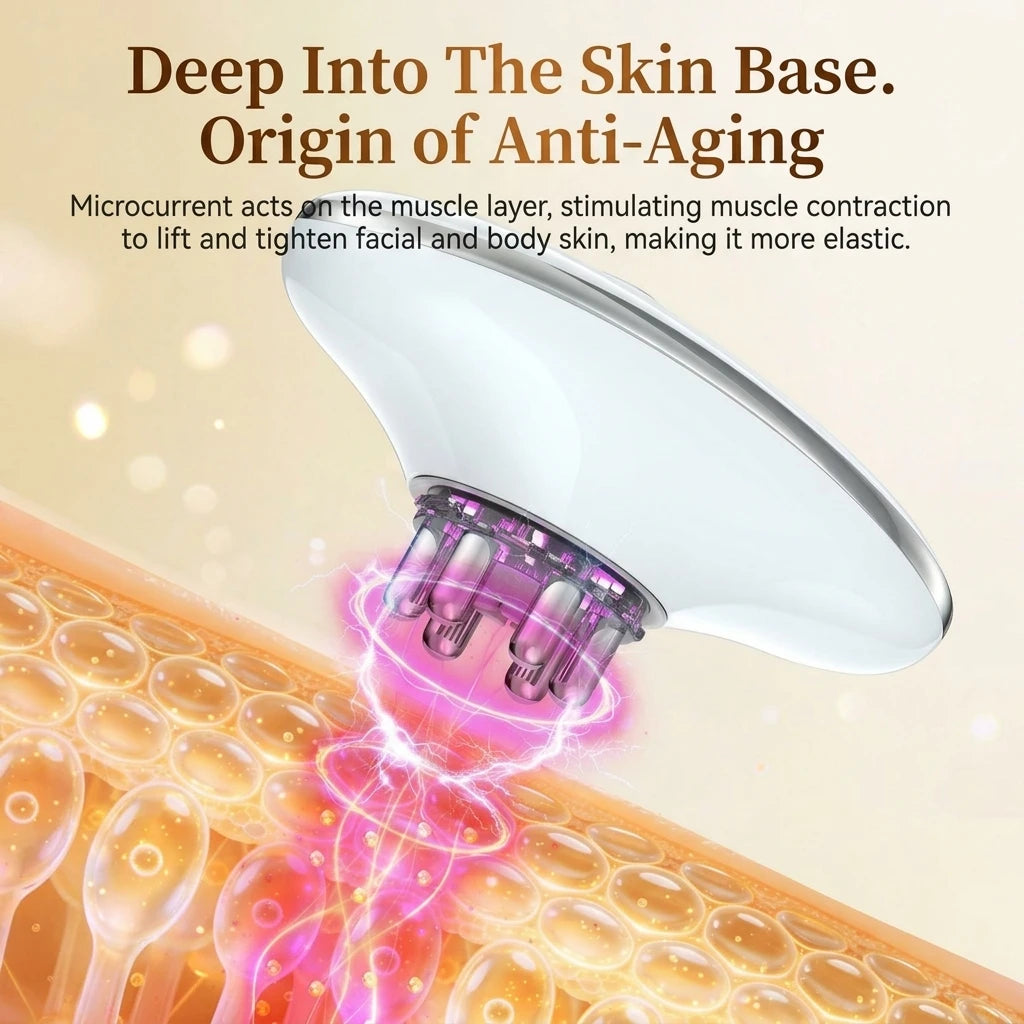 Body and Face Sculpting Microcurrent Massager for Cellulite Reduction